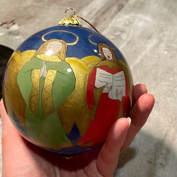 Pier 1 Li Bien 2000 glass angel ornament: NWT - Picture 3 of 9